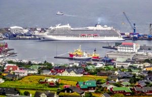 Viking Sea in port in Tórshavn.
