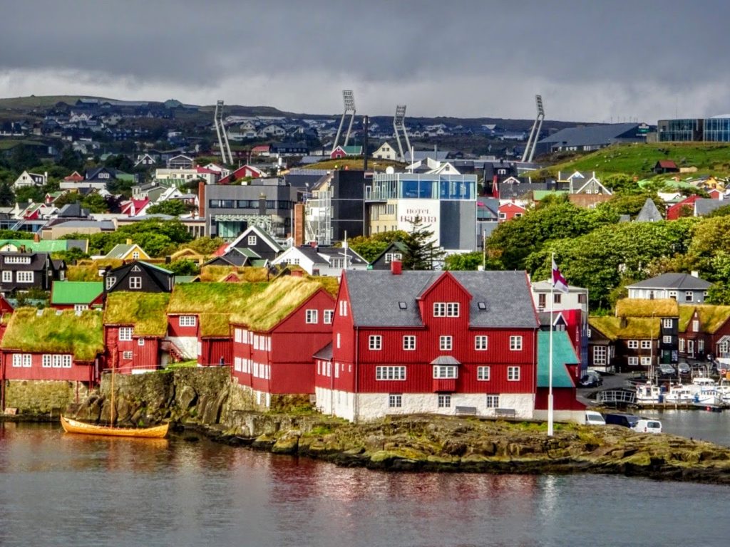 Tórshavn, the political, economic, and cultural center of the Faroe Islands, and home to the Faroese parliament, the Løgting.